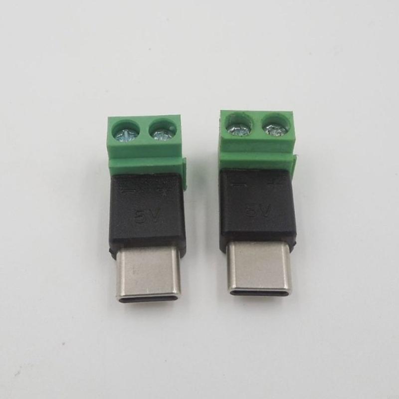 Electronics And Gadgets With C - ประเภท C ชายถึง 2Pin 5V Solderless
