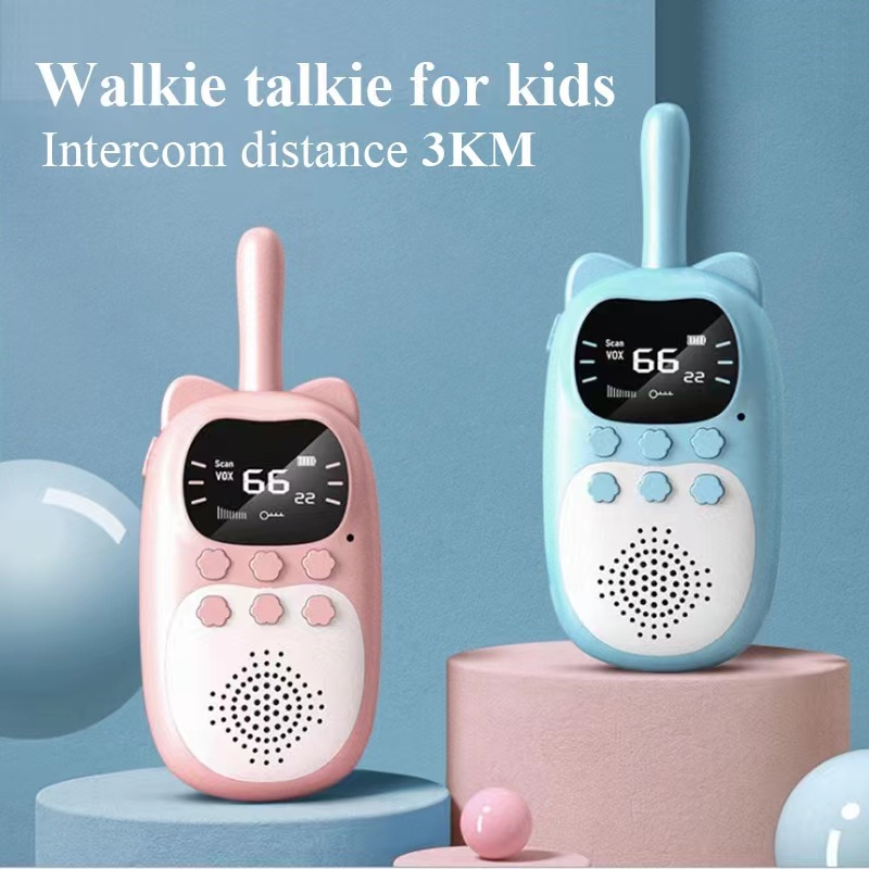 Electronics Gadgets For Kids - เครื่องส่งรับวิทยุสำหรับเด็ก 2 ชิ้น ของเล่นอิเล็กทรอนิกส์ อุปกรณ์สายลับสำหรับเด็ก วิทยุโทรศัพท์สำหรับเด็ก
