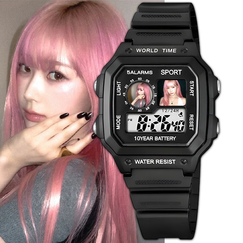 Digital Alarm Clock - เอสปาสนาฬิกาดิจิตอลอิเล็กทรอนิกส์กันน้ำอเนกประสงค์สำหรับนักเรียนนาฬิกาปลุกจับเวลาสำหรับกีฬากลางแจ้งทุกวัน