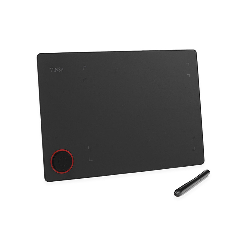 Digital Drawing Tablet - แท็บเล็ตวาดรูปกราฟิกแท็บเล็ตขนาดใหญ่7.48x5.71นิ้วพร้อมปุ่มร้อน4ปุ่มสไตลัสแบบพาสซีฟที่มีความดันระดับ8192