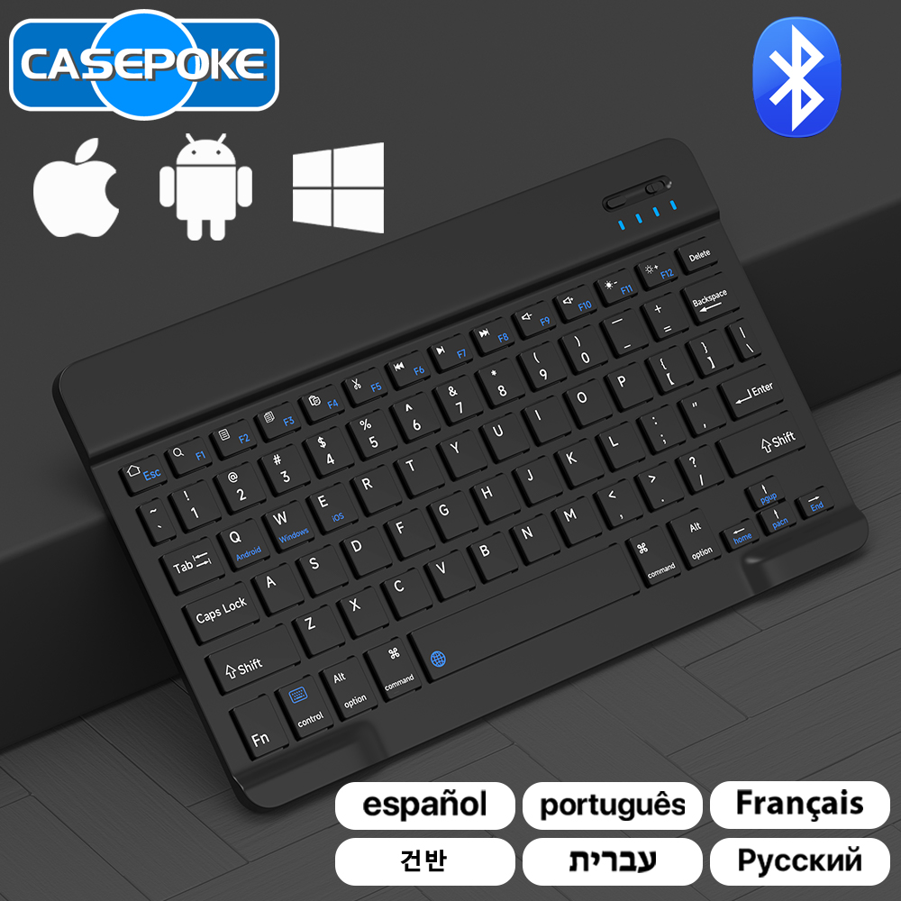 Wireless Keyboard Mini - CASEPOKE สําหรับ iPad Xiaomi Samsung Huawei
