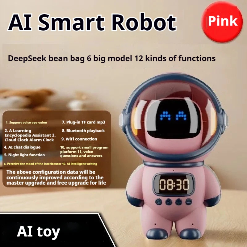 หุ่นยนต์พูดคุยด้วยเสียง AI อัจ - Digital Alarm Clock บทวิจารณ์และราคา