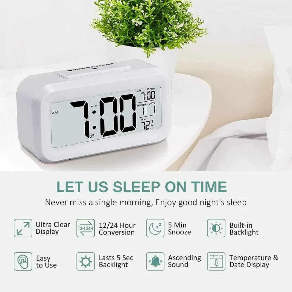 LED นาฬิกาปลุกดิจิตอลอิเล็กทรอ - Modern Electronics Gadgets บทวิจารณ์และราคา