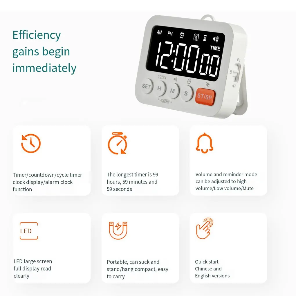 ตัวจับเวลาทำอาหาร นาฬิกาปลุกดิ - Electronics And Gadgets G บทวิจารณ์และราคา