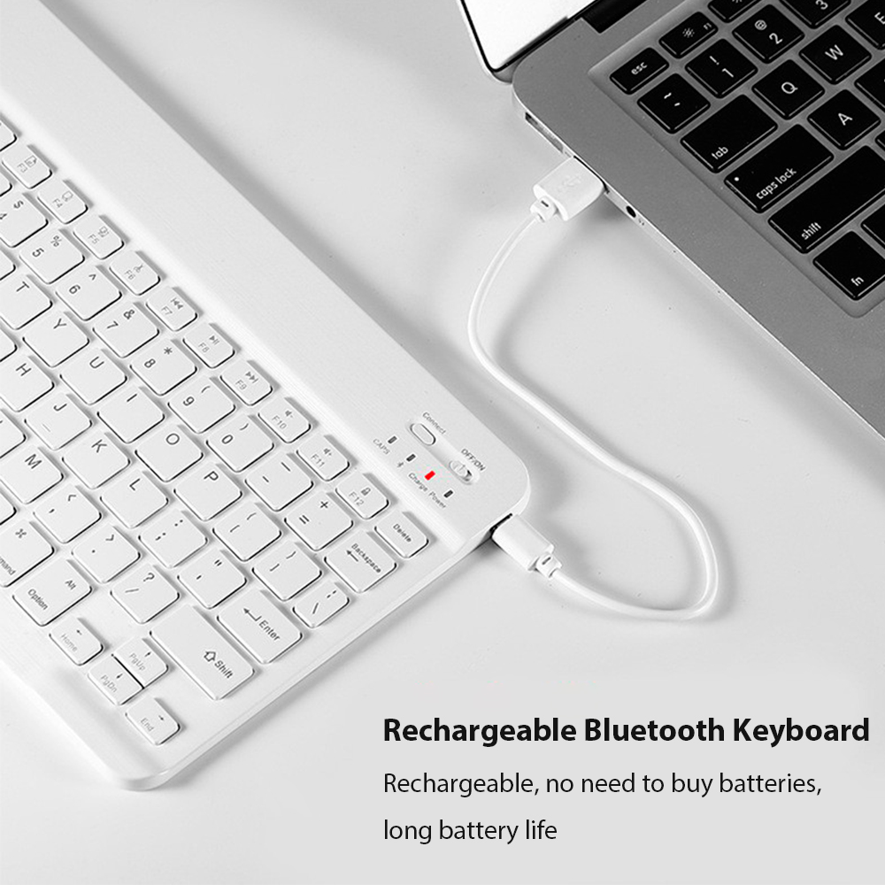 คีย์บอร์ดไร้สาย Bluetooth โทรศ - Wireless Keyboard Mini บทวิจารณ์และราคา