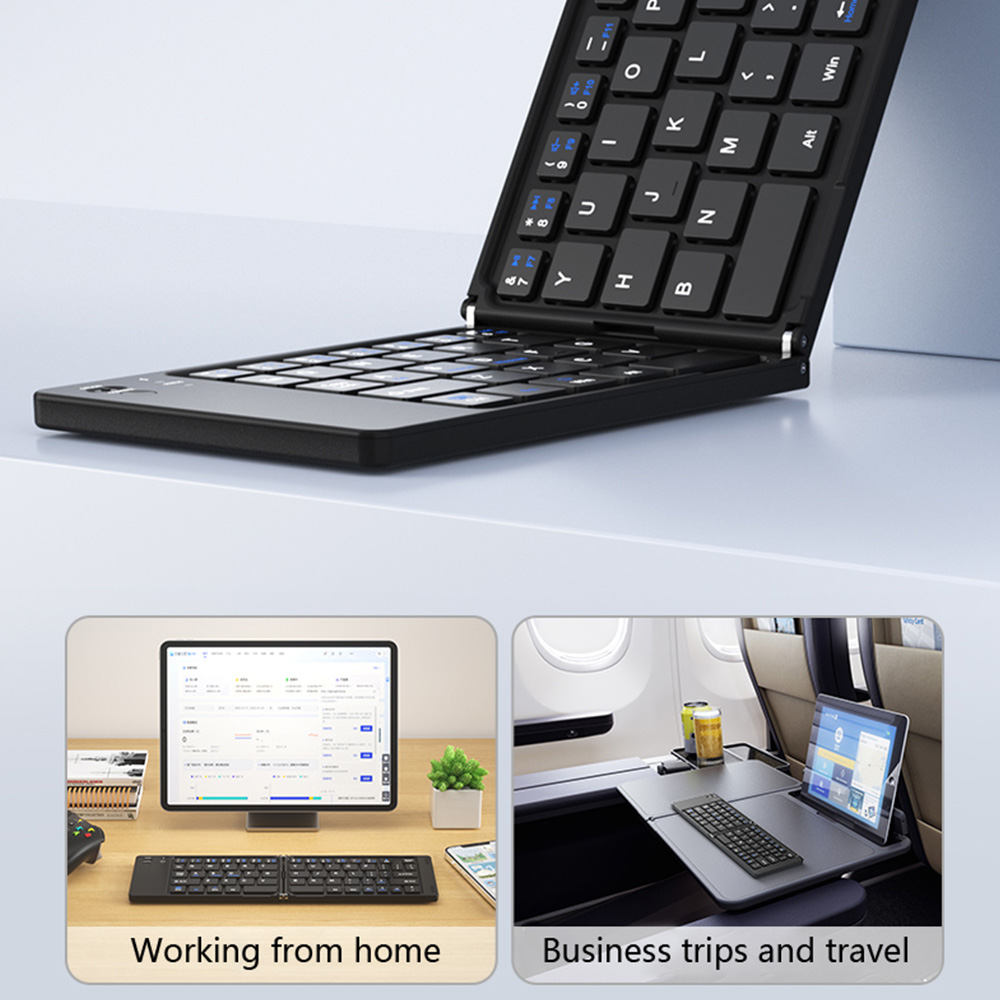 คีย์บอร์ดไร้สายแบบพับได้ขนาดเล - Wireless Keyboard Mini บทวิจารณ์และราคา
