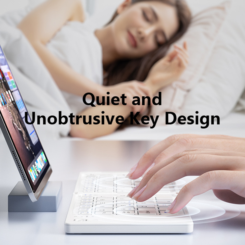 คีย์บอร์ดไร้สายแบบพับได้ขนาดเล - Wireless Keyboard Mini บทวิจารณ์และราคา