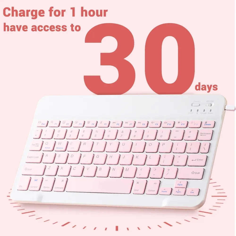 แป้นพิมพ์บลูทูธภาษาฮีบรู 10 นิ - Wireless Keyboard Mini บทวิจารณ์และราคา