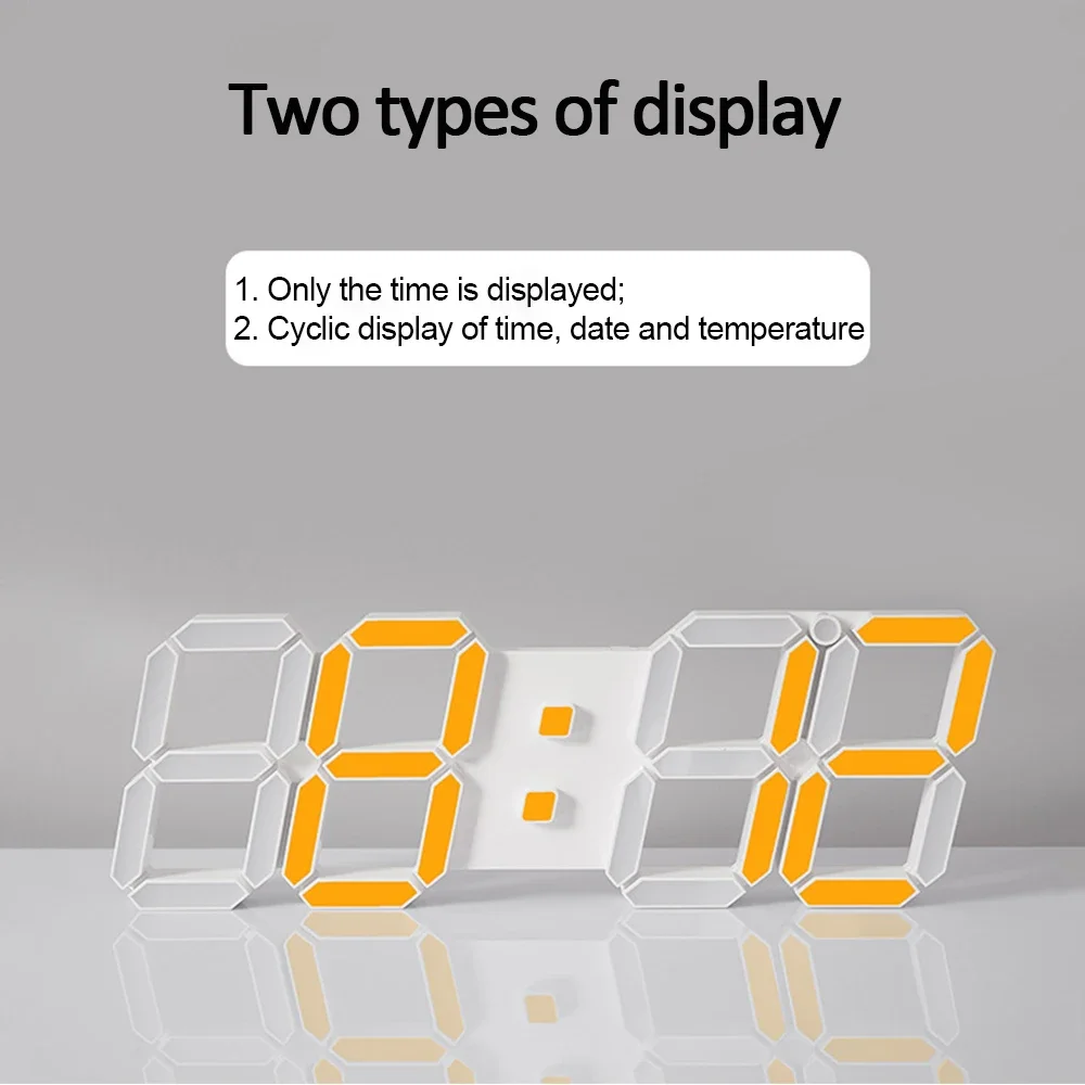 นาฬิกาแขวนผนังดิจิตอล LED ขนาด - Modern Electronics Gadgets บทวิจารณ์และราคา