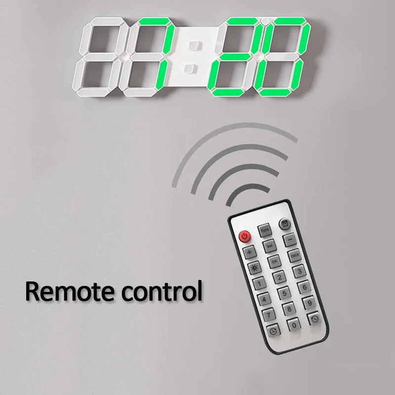 นาฬิกาแขวนผนังดิจิตอล LED ขนาด - Modern Electronics Gadgets บทวิจารณ์และราคา